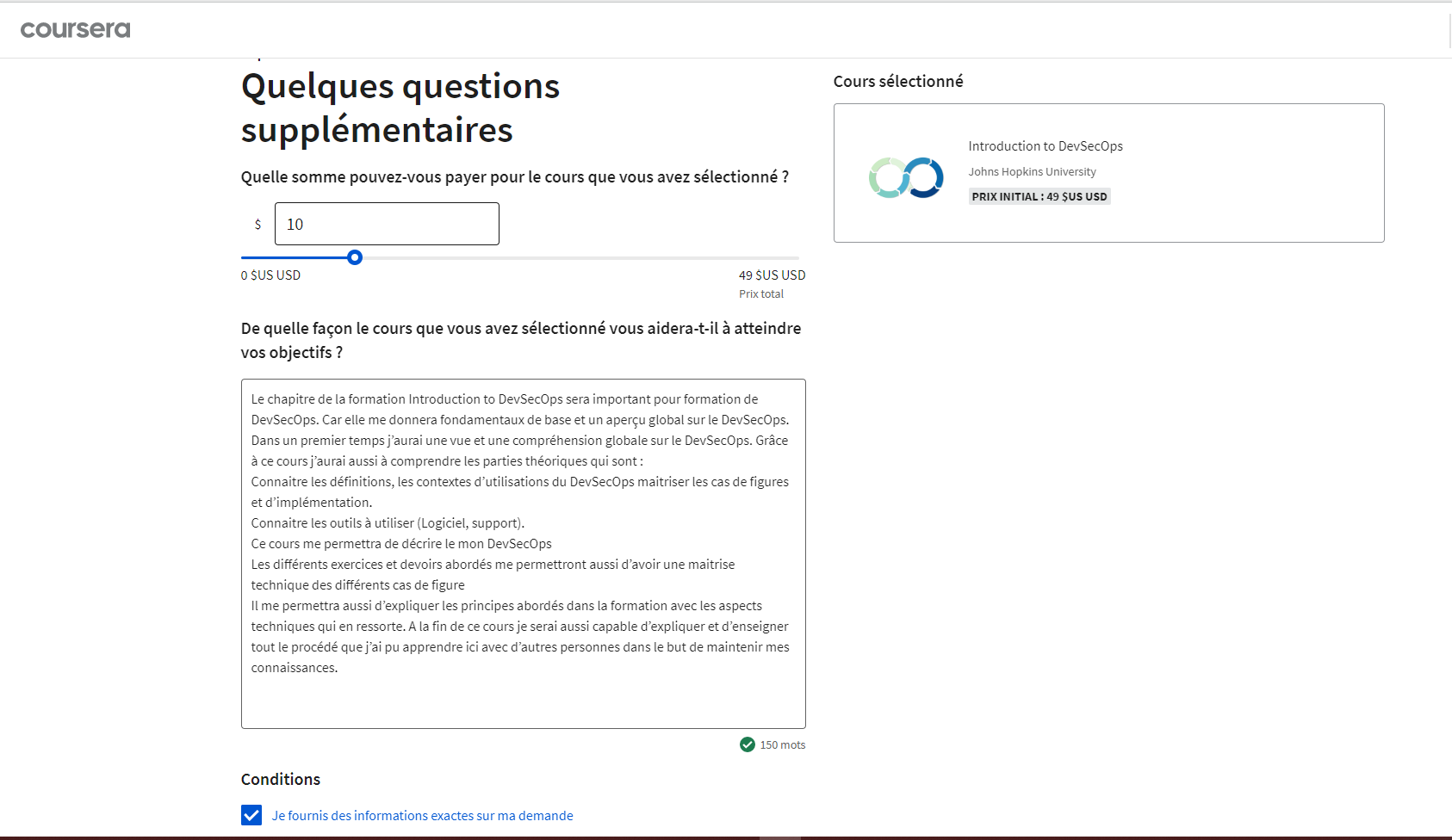 Comment écrire Ou Formuler Sa Demande D’aide De Finance Sur Coursera